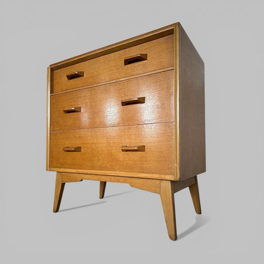 G Plan Brandon Teak Chest of Drawers Mid Century 3 Drawer