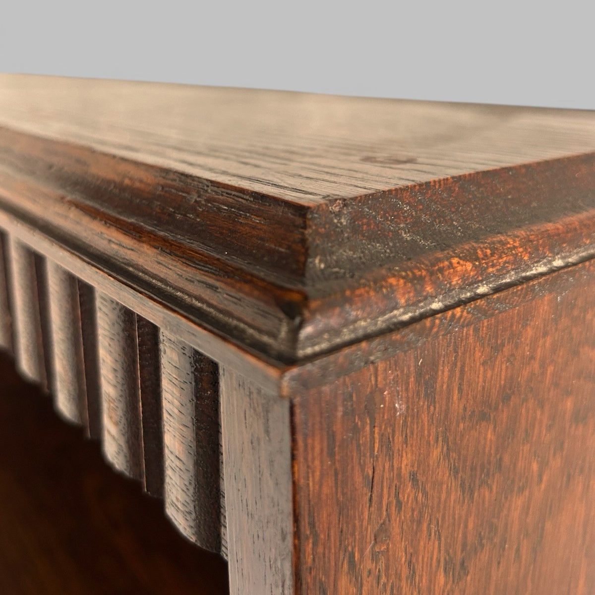 Early 20th Century Oak Open Bookcase