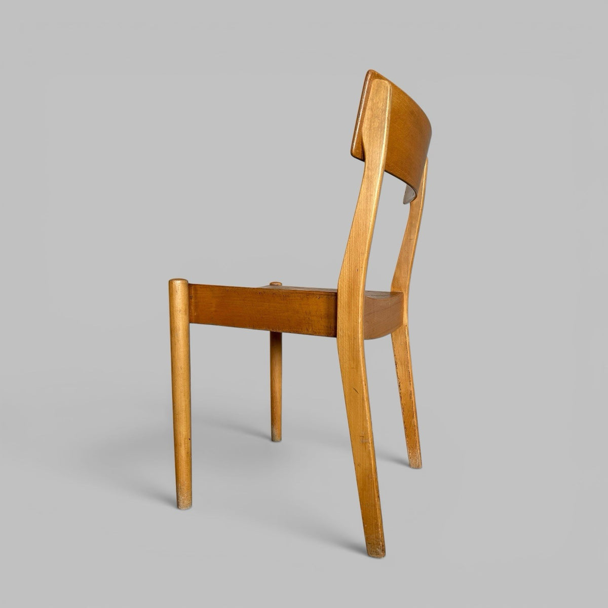 Set of 6 FDB Møbler Danish Stacking Dining Chairs – Solid Beech