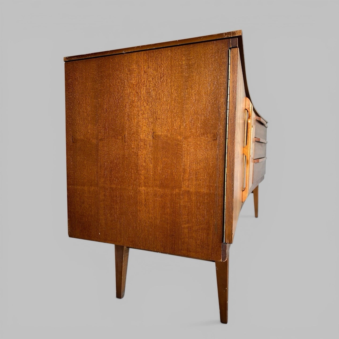 Beautility Teak Sideboard Mid Century Bow Front