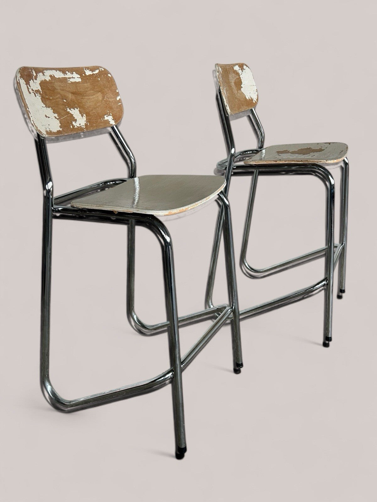 Pair Of Vintage Stacking Stools
