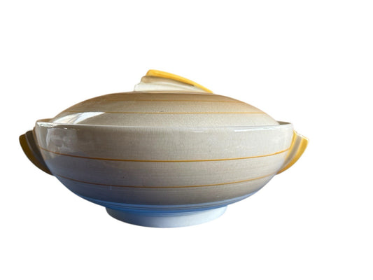 Wedgwood Wacol art deco style ceramic serving dish with lid