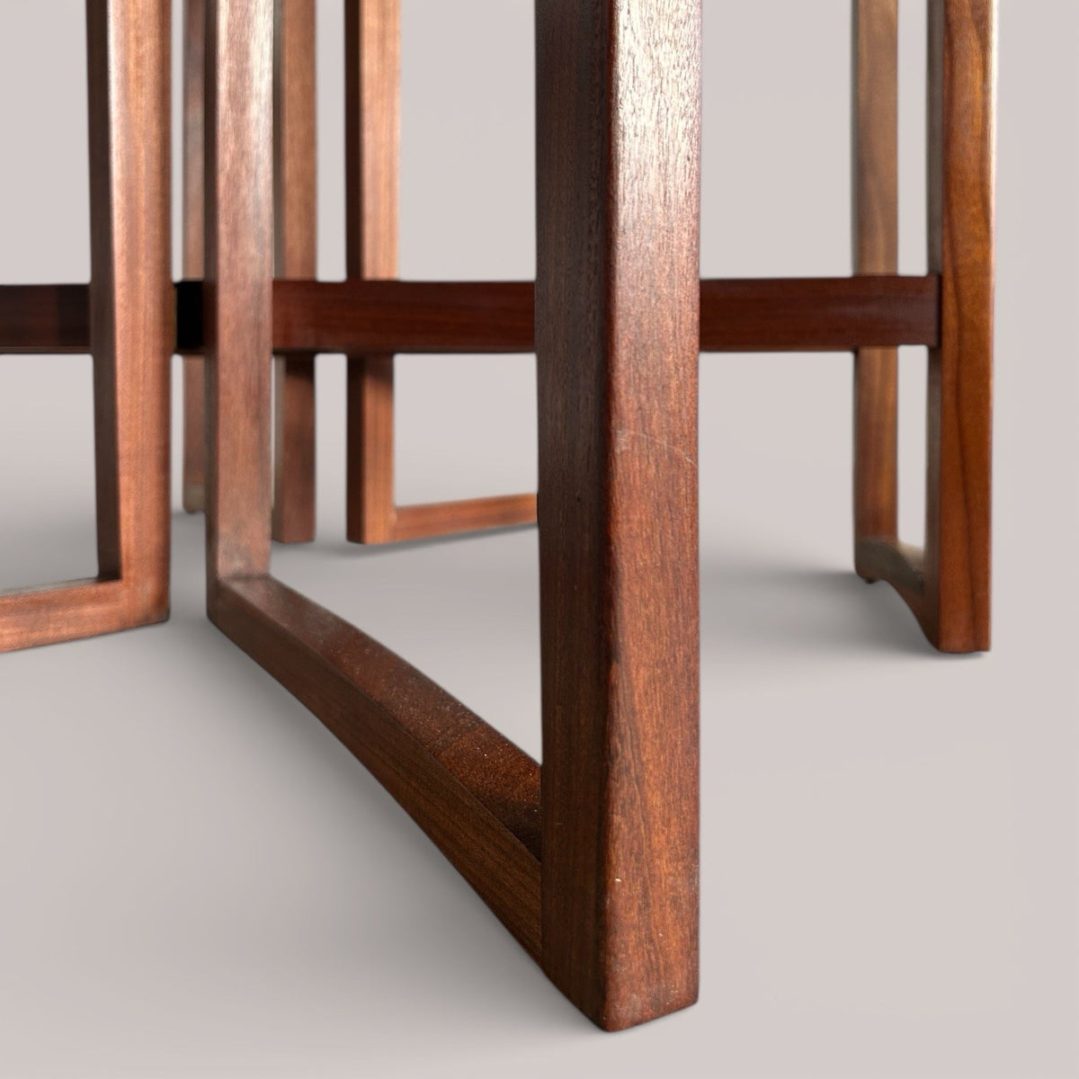 Mid-century teak drop leaf dining table