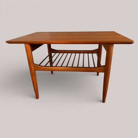 G Plan Kofod Larsen Danish Range Teak Side Table with Magazine Rack