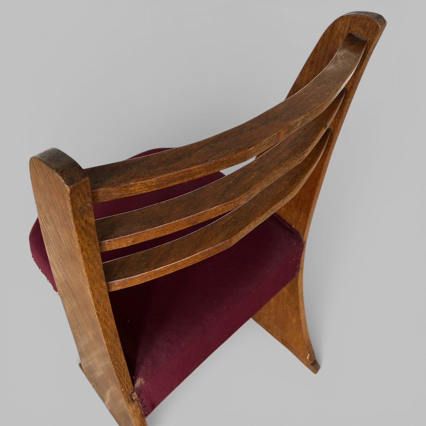 Solid Oak Folk Art / Apprentice-Made Chair