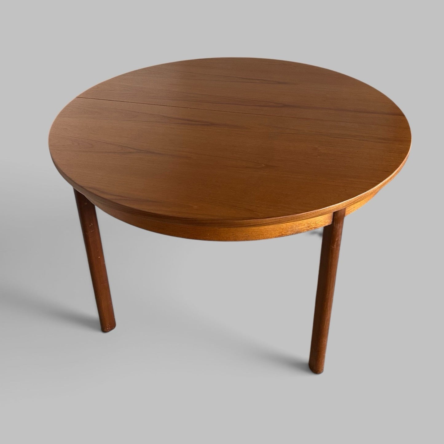 Mid Century White & Newton Round Extending Dining Table