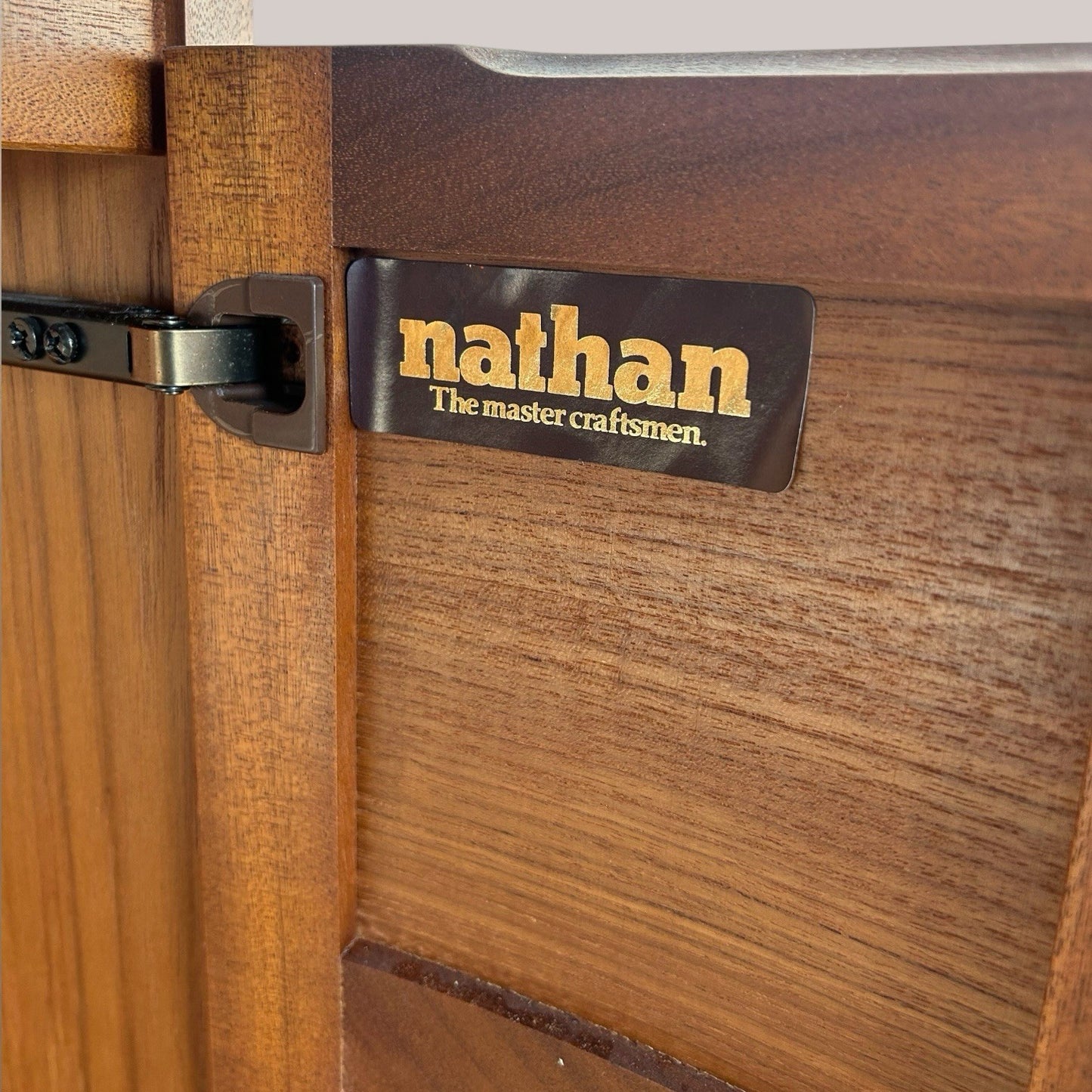 1970s Nathan Teak Corner Unit Mid Century Retro 744