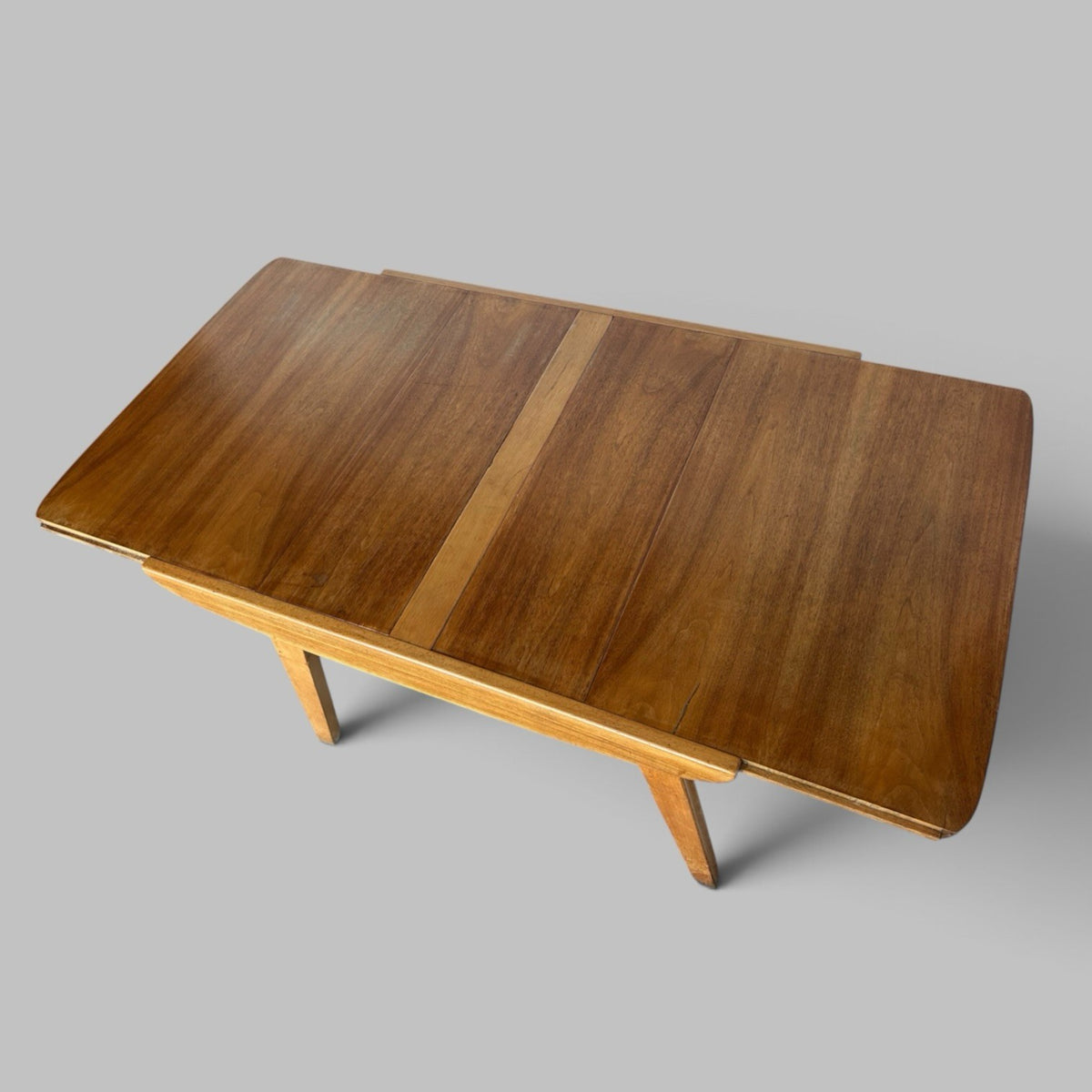 1950s Sputnik Style Compact Extending Dining Table with Butterfly Leaf