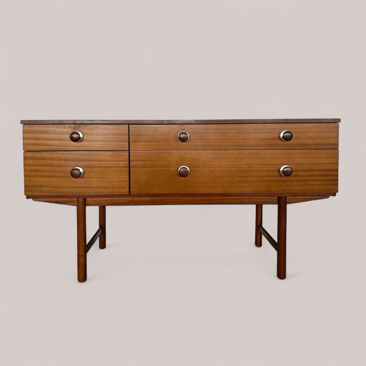 Mid-Century Mini teak Sideboard / 60s Dressing Table with Drawers