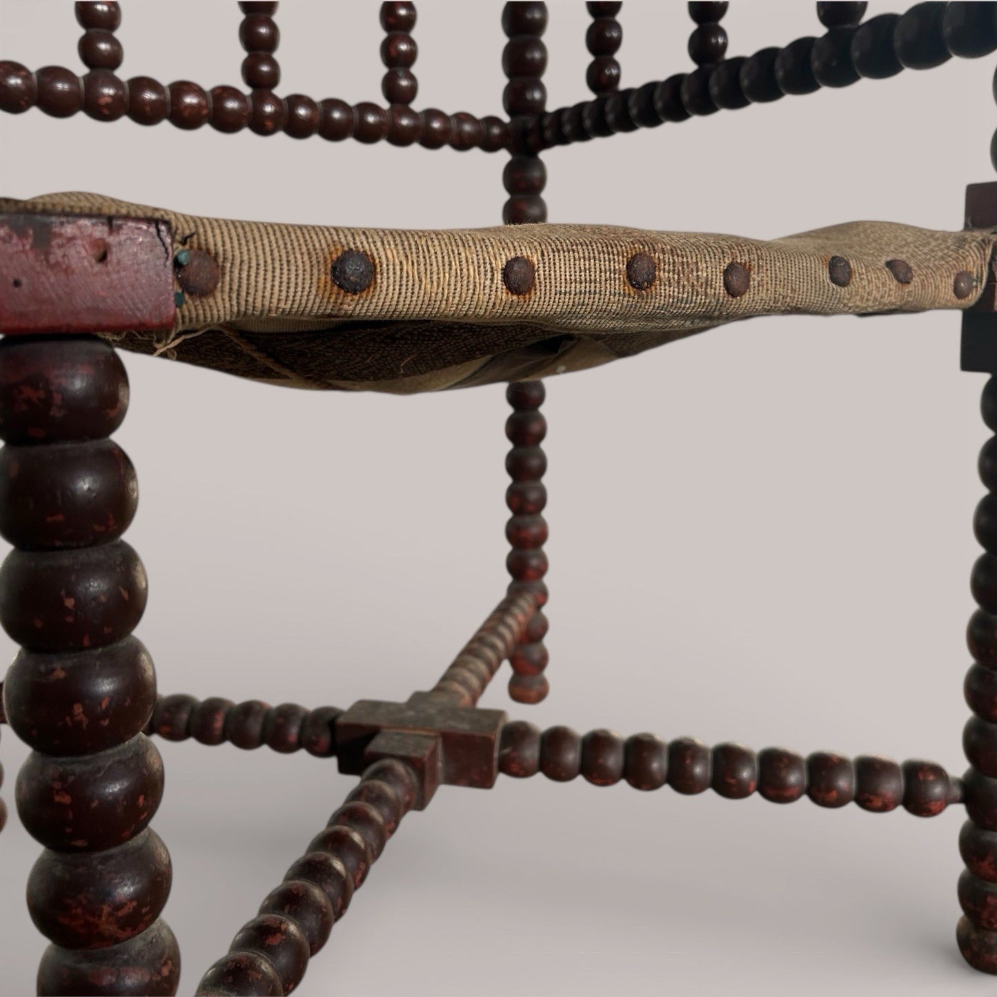 Antique French bobbin chair