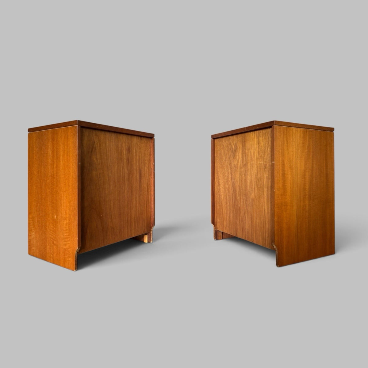 Pair of Mid-Century Teak Bedside Drawers