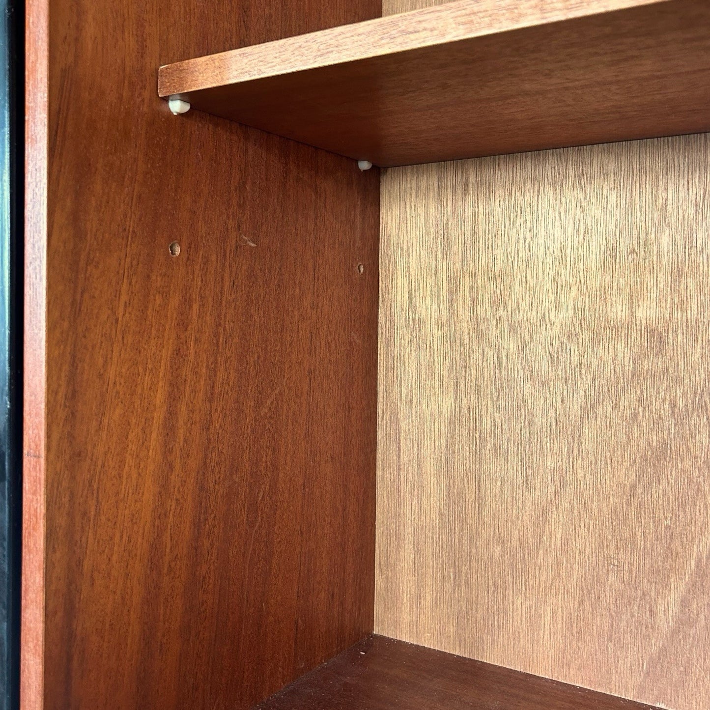 Avalon Modular Teak Corner Wall Unit with Record Storage
