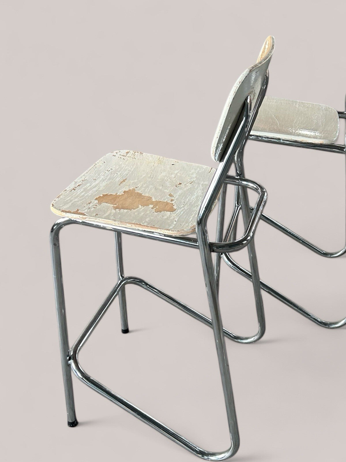 Pair Of Vintage Stacking Stools