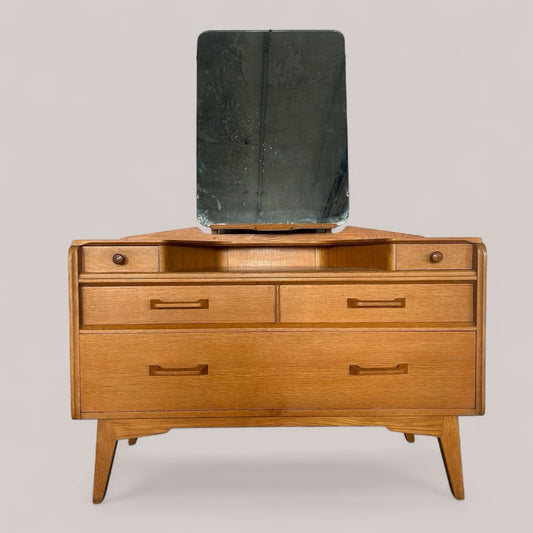 G-Plan Brandon Oak Dressing Table with Mirror – 1960s