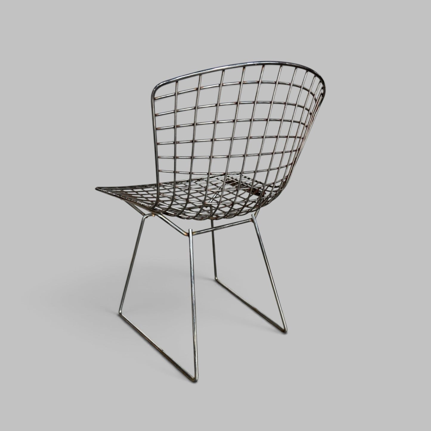 Genuine Knoll Harry Bertoia Model 420 Chrome Wire Side Chair