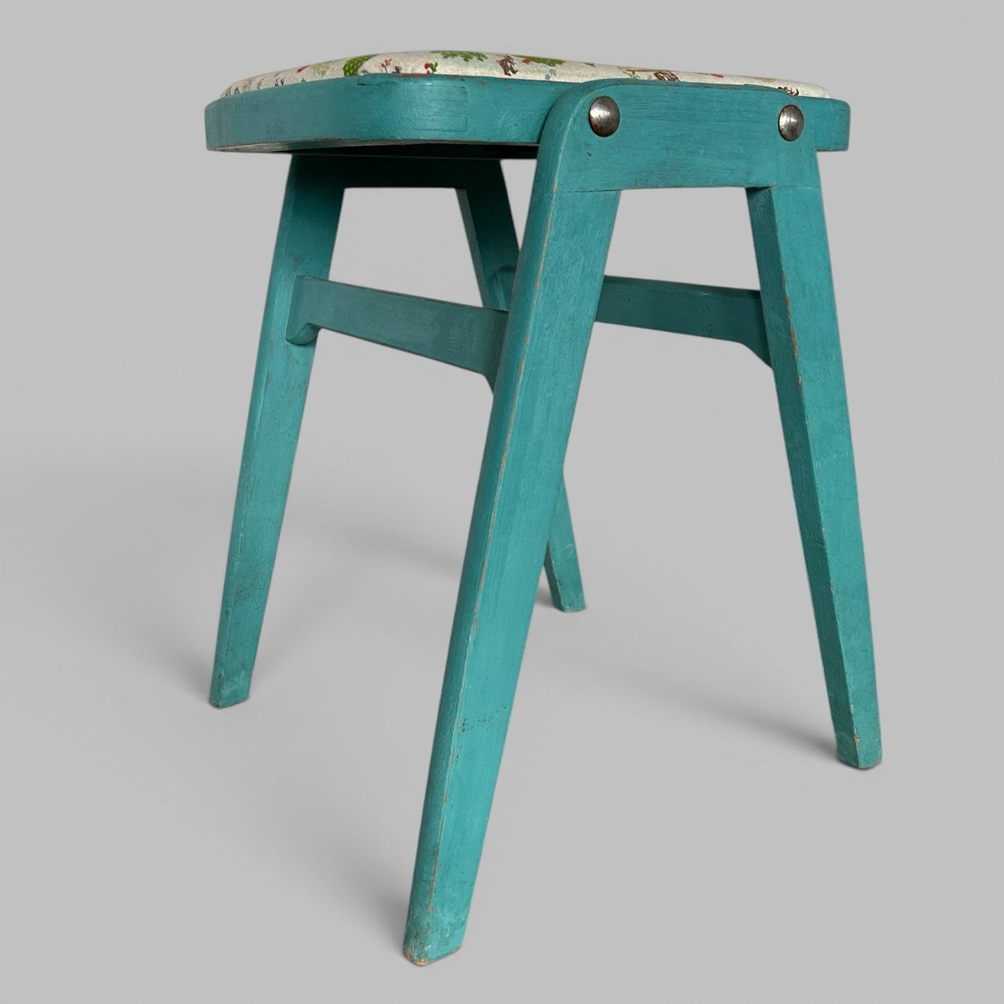 1950s Painted Kitchen Stool