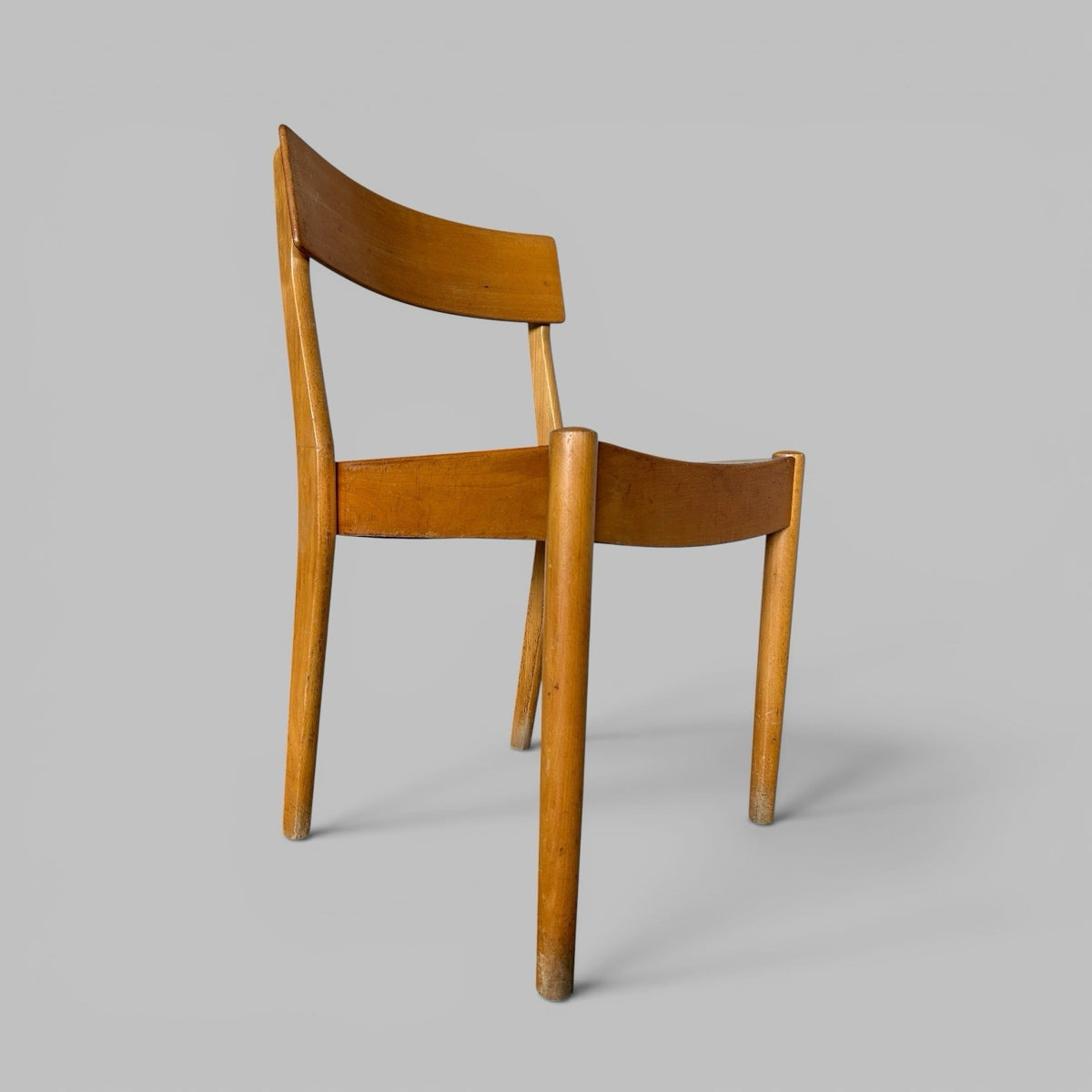 Set of 6 FDB Møbler Danish Stacking Dining Chairs – Solid Beech