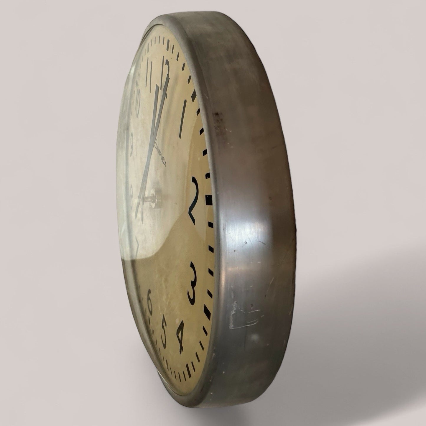 Vintage Simplex Industrial Wall Clock – Quartz Conversion