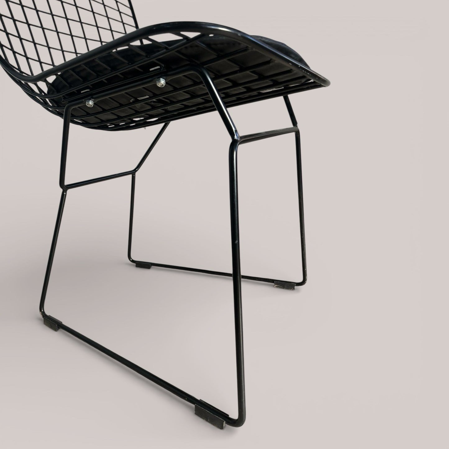 Harry Bertoia style Wire Side Chair – Black