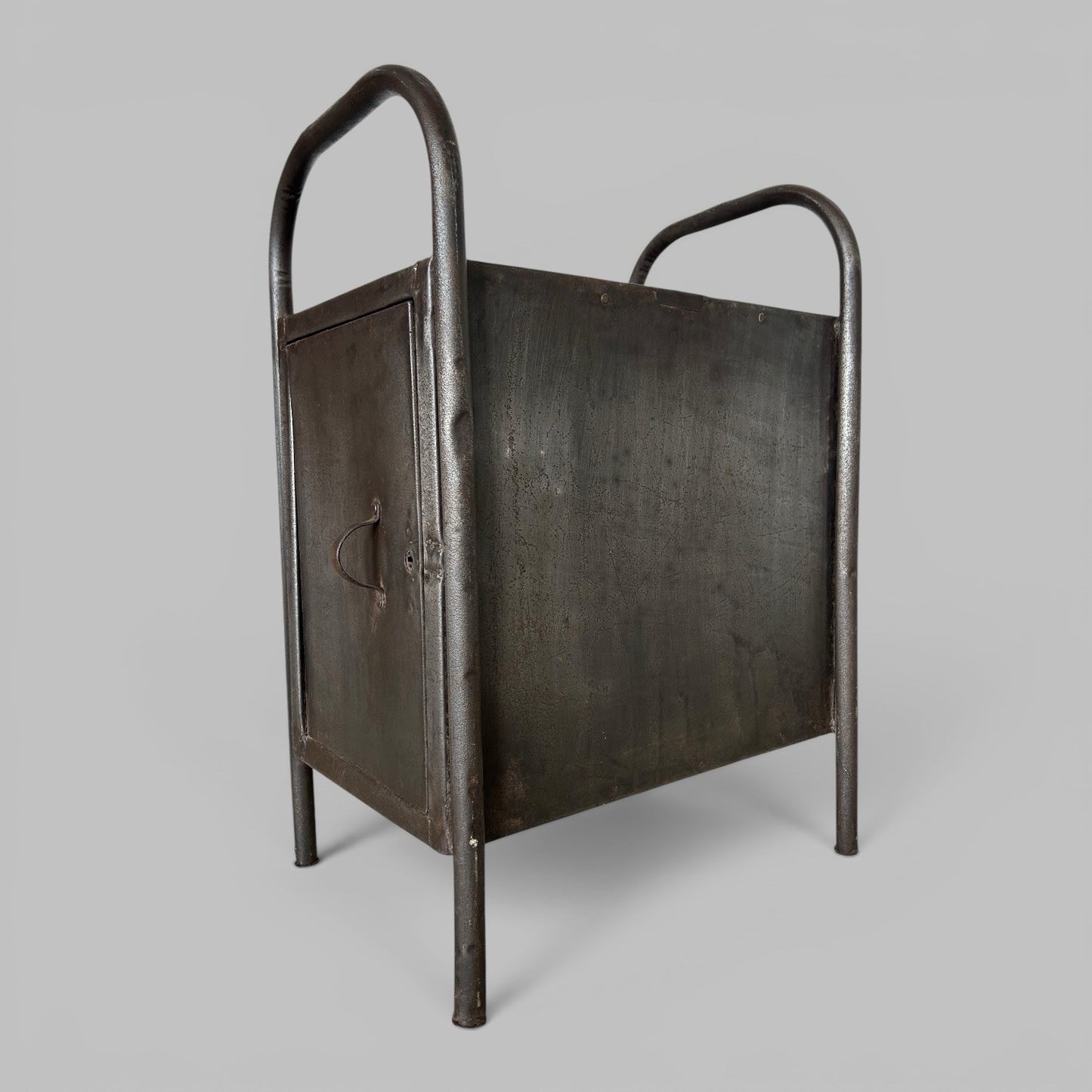 Industrial Metal Cabinet Side Table Vintage Steel Locker Cabinet