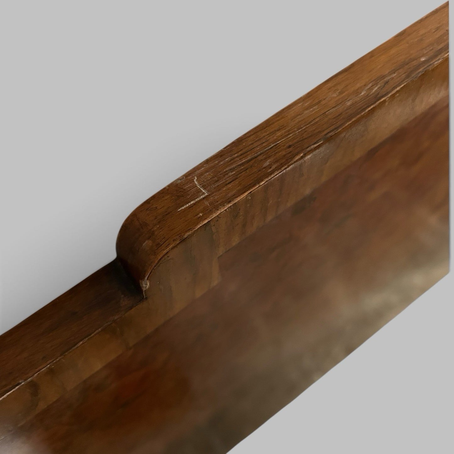1930s Art Deco Burr Walnut Double Bed Headboard