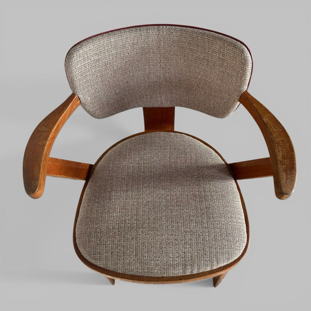Pair of 1950s Mid Century Armchairs – Upholstered Lounge Dining Chairs
