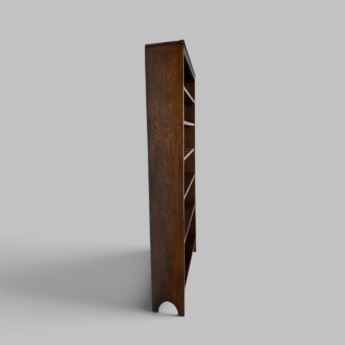 Early 20th Century Oak Open Bookcase