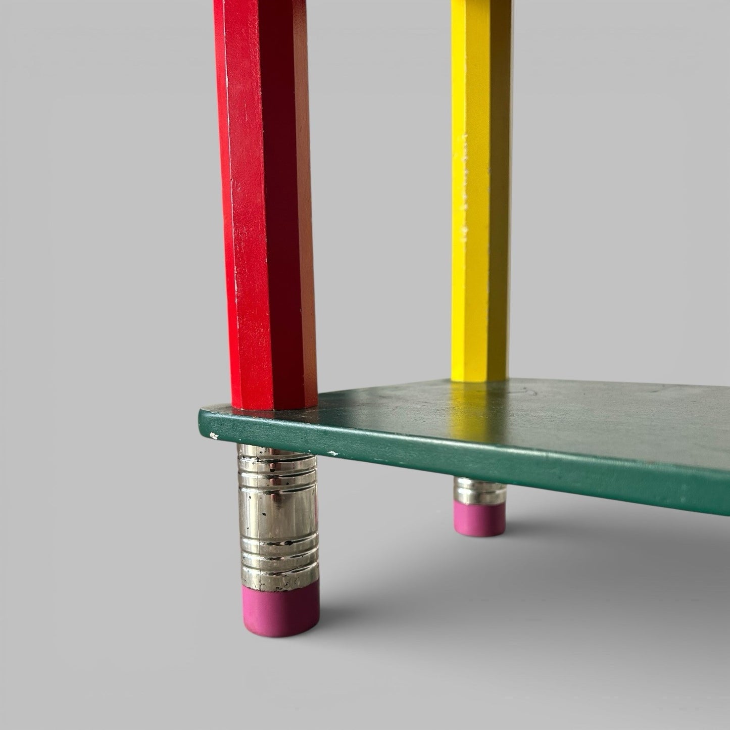 1980s Pierre Sala Pencil Shelf Display Unit – Colourful Postmodern Design