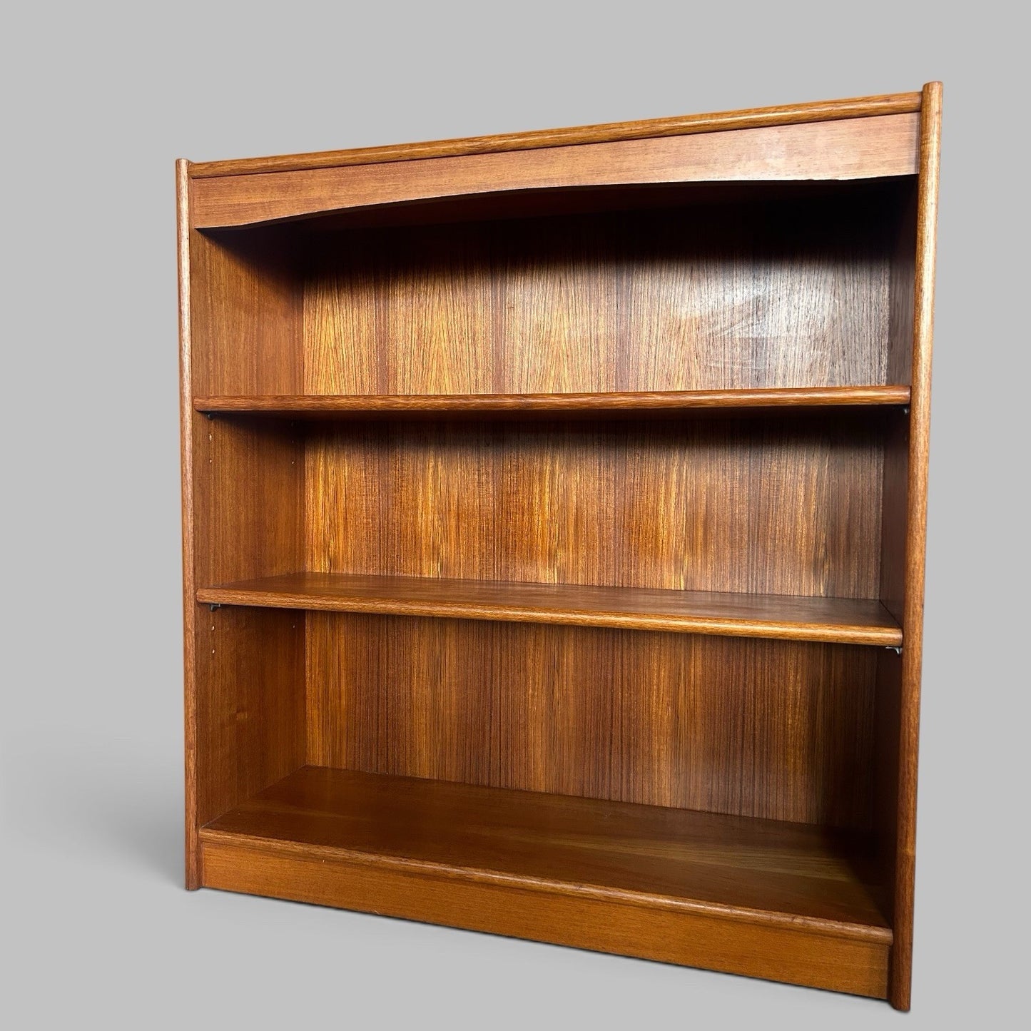 Mid Century Teak Bookcase with Adjustable Shelves