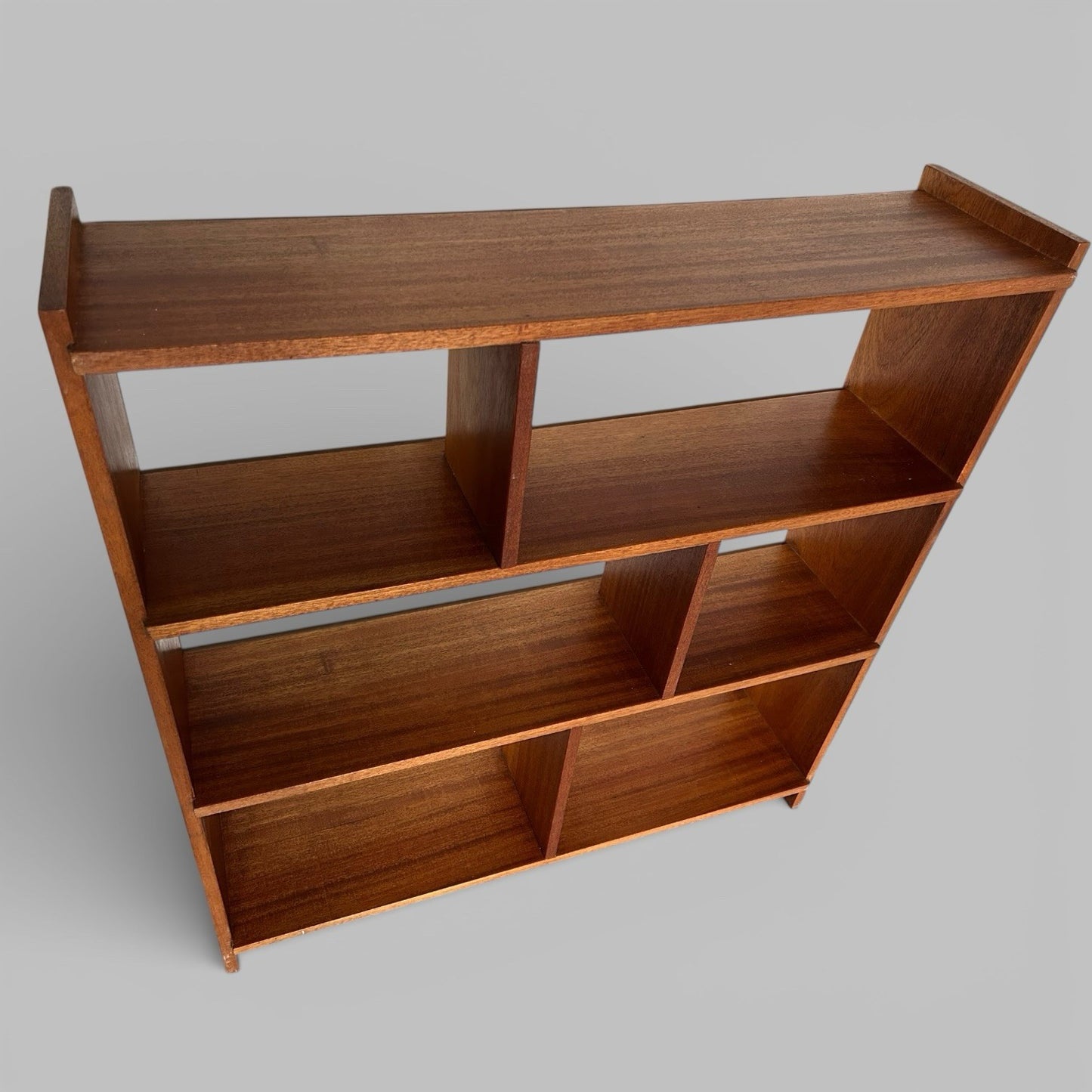 Mid Century Teak Asymmetric Bookcase