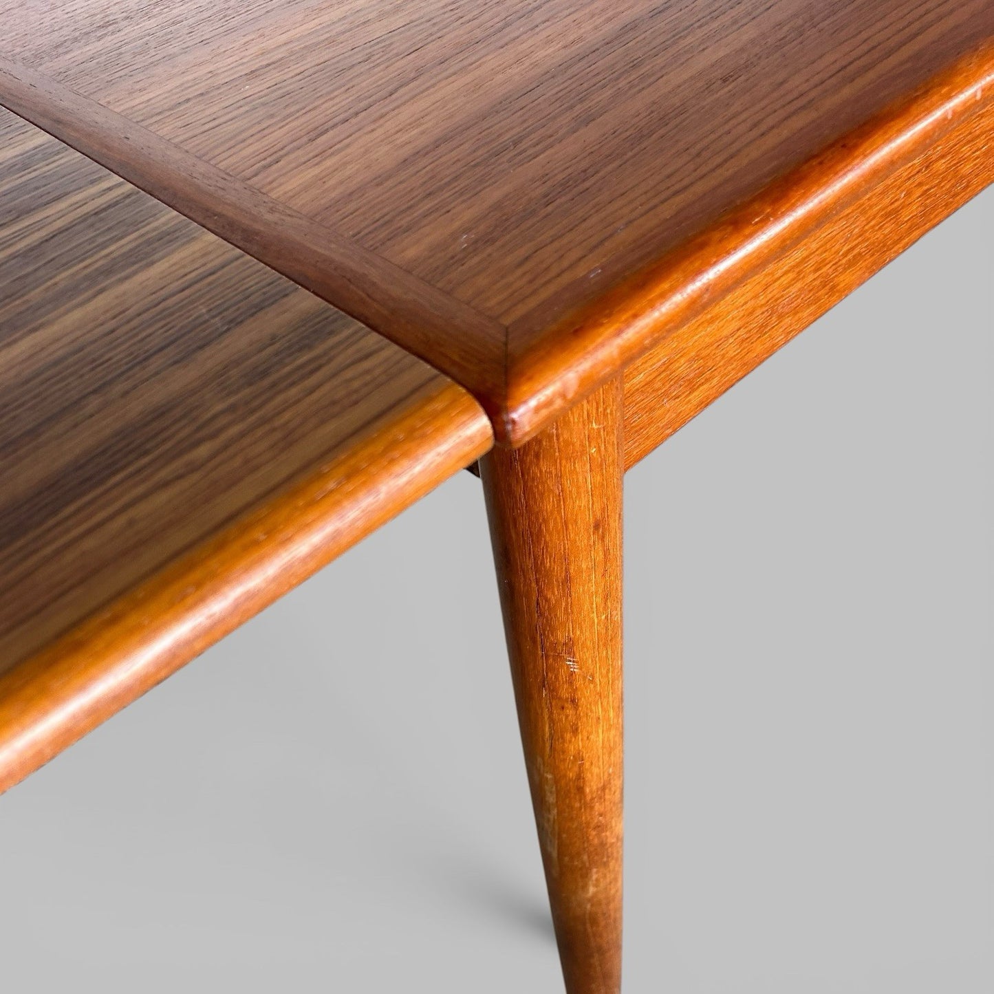 Compact Danish Teak Draw Leaf Dining Table