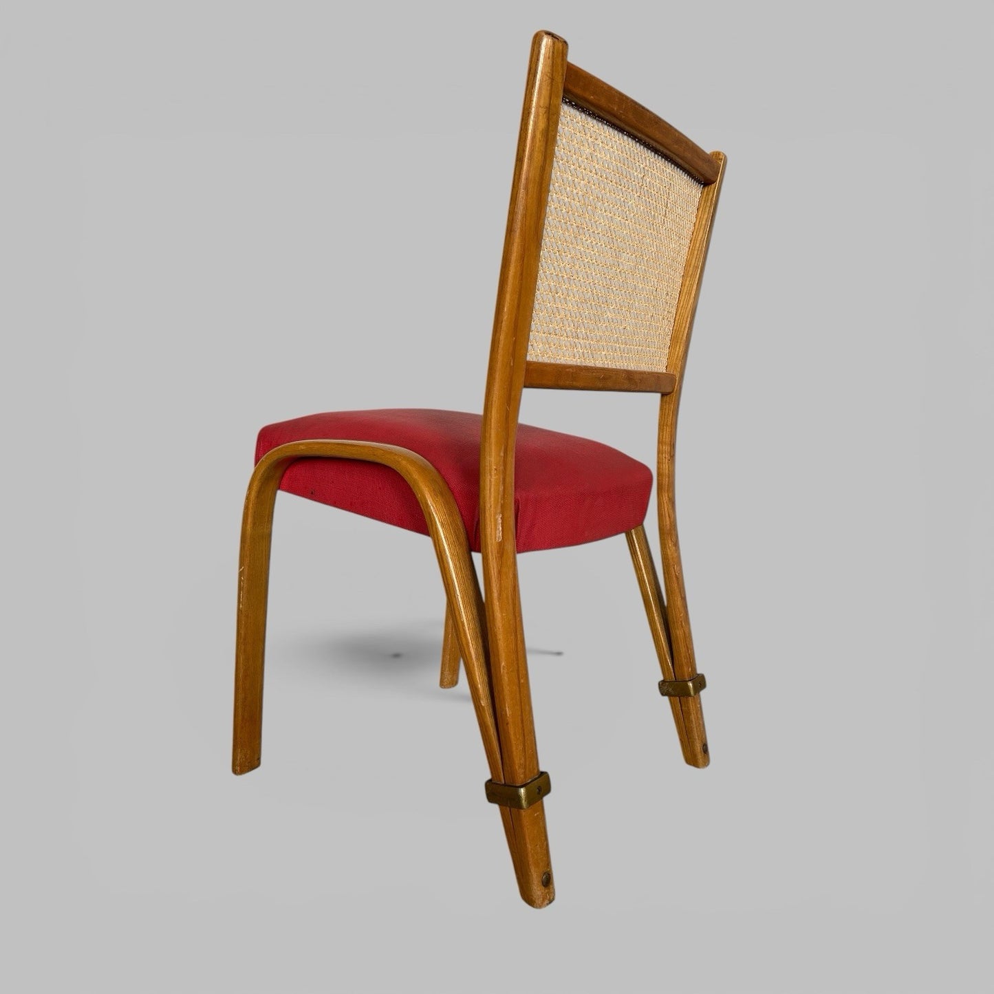 Vintage Bentwood Cane Back Dining Chair by Bow-Wood