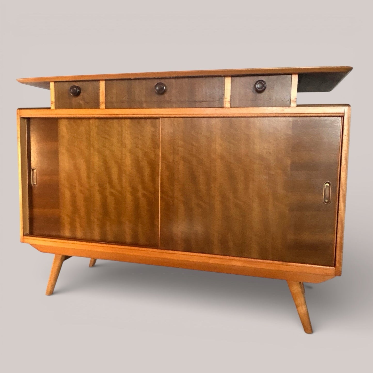 Morris of Glasgow Walnut Floating Top Sideboard 1960s