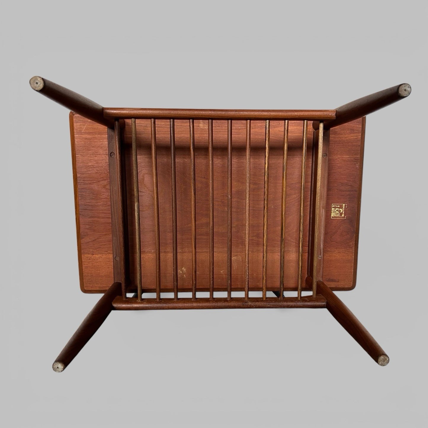 G Plan Kofod Larsen Danish Range Teak Side Table with Magazine Rack