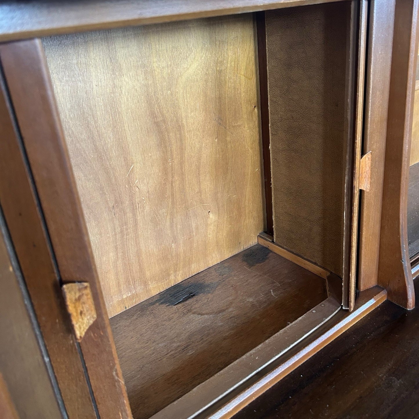 Mid Century Walnut Highboard Drinks Cabinet by F.D. Welters