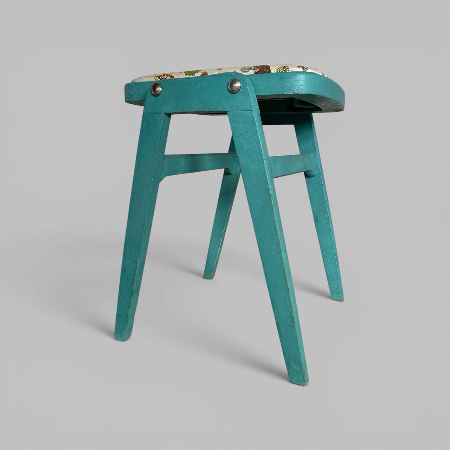 1950s Painted Kitchen Stool