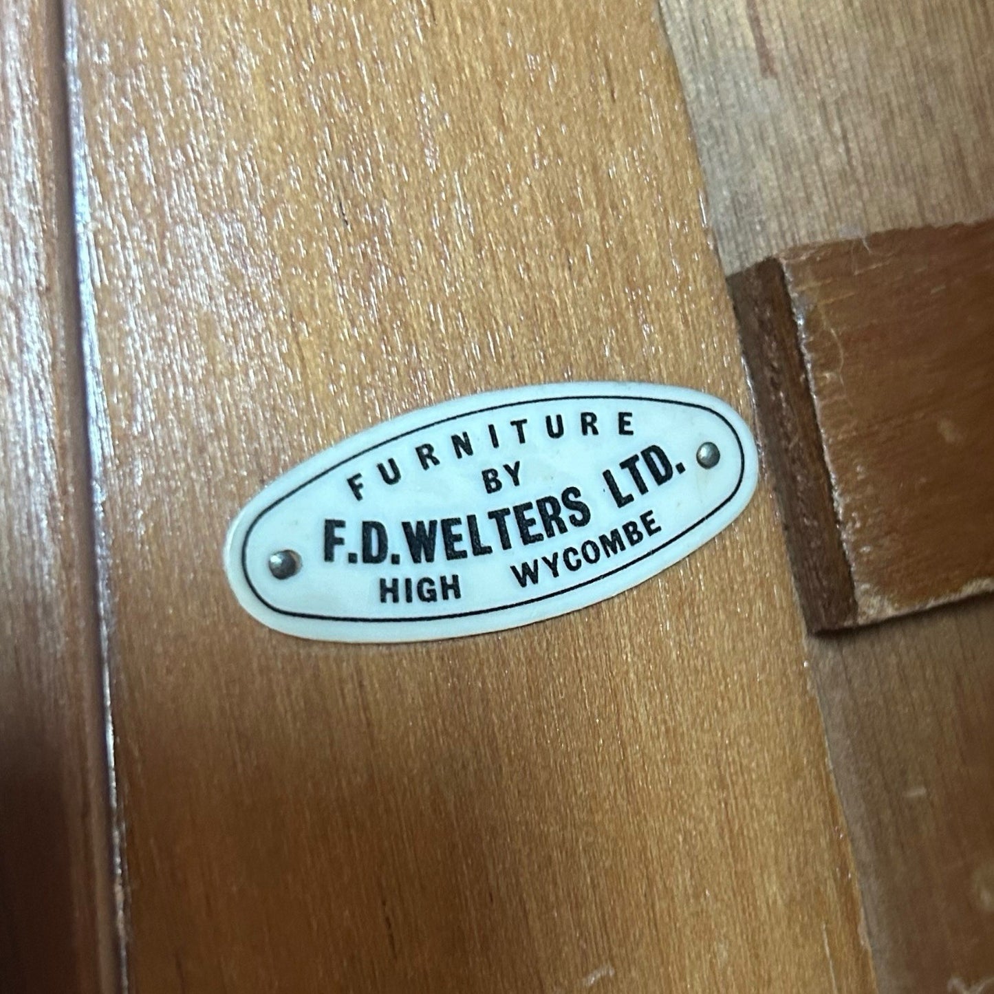 Mid Century Walnut Highboard Drinks Cabinet by F.D. Welters