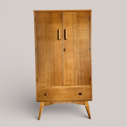 Golden Key gentleman’s wardrobe / armoire, mid-century