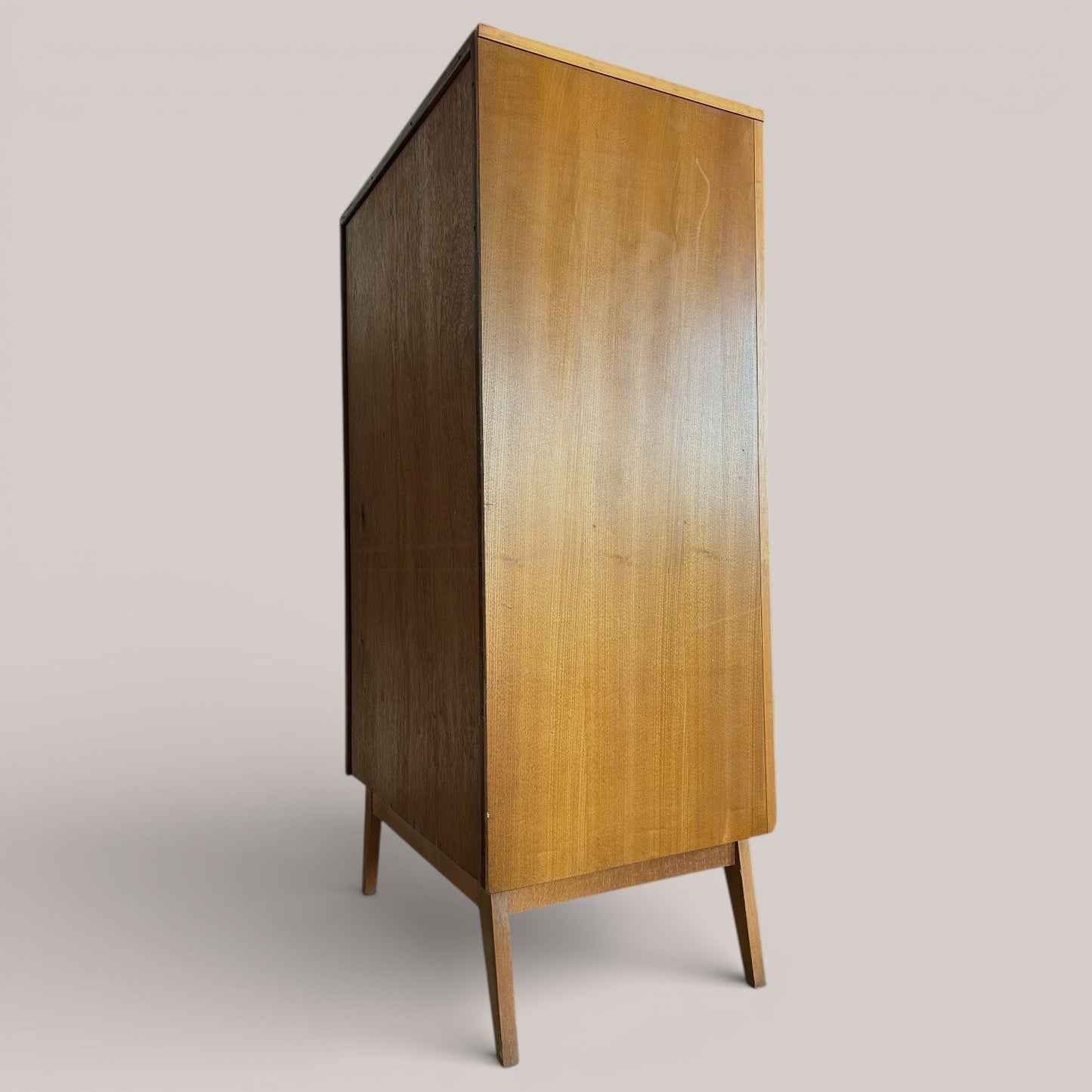 Golden Key gentleman’s wardrobe / armoire, mid-century