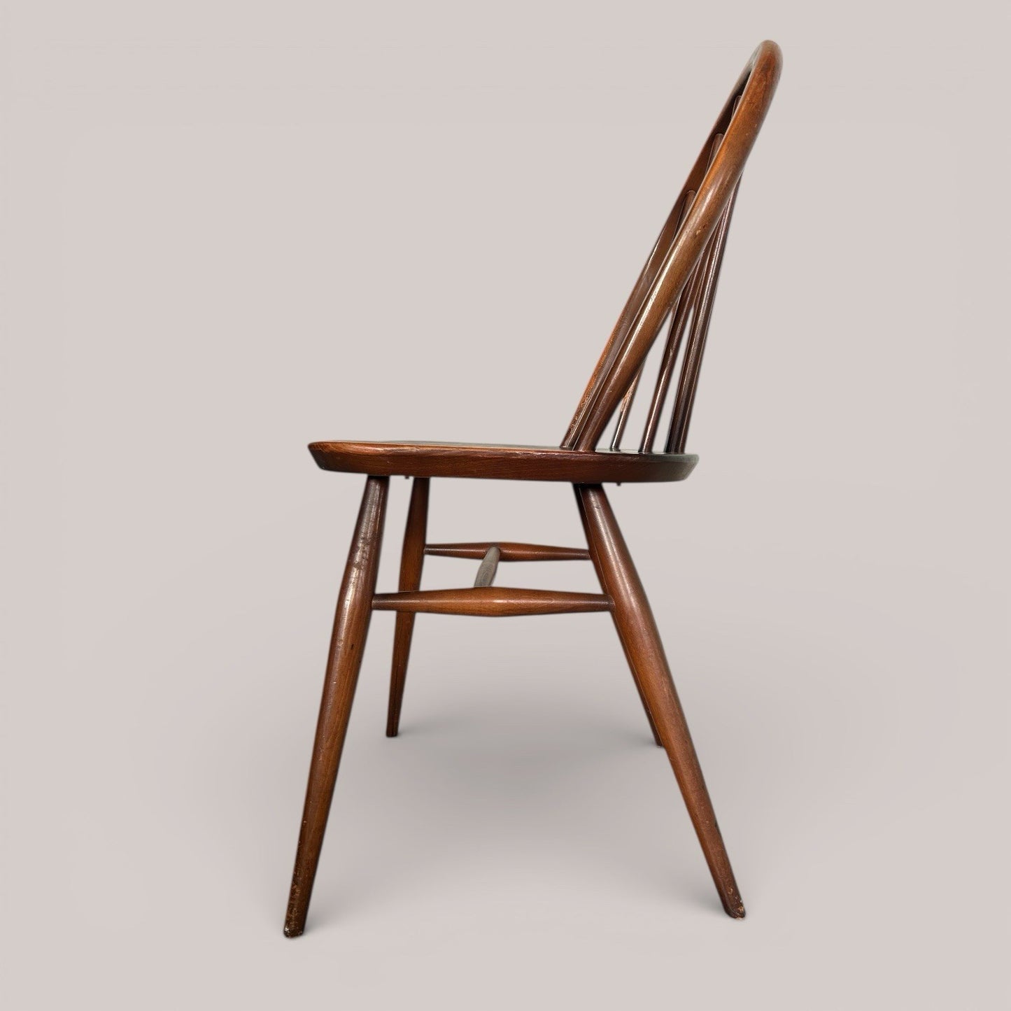 Mid-Century Elm Windsor Dining Chair – Ercol (Blue Label)