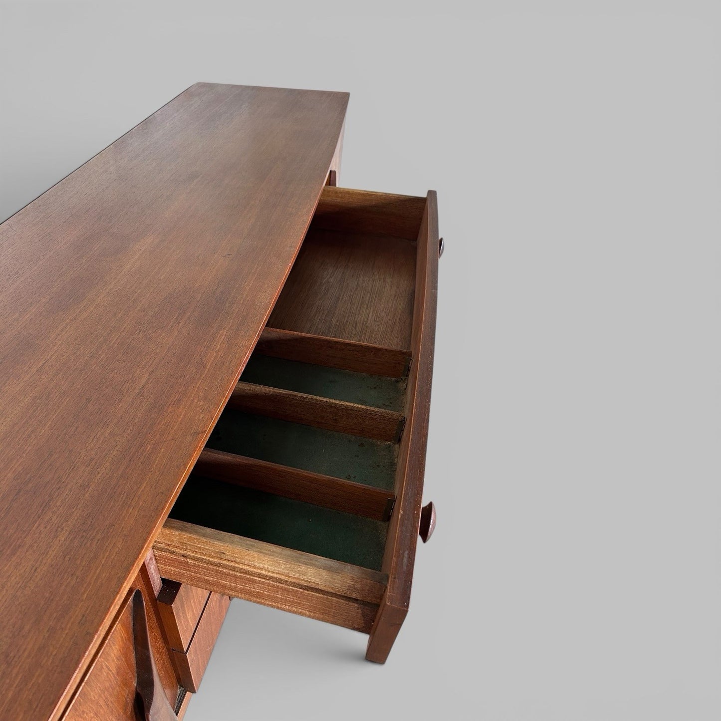 1960s Beautility Sideboard – Bow Front Teak
