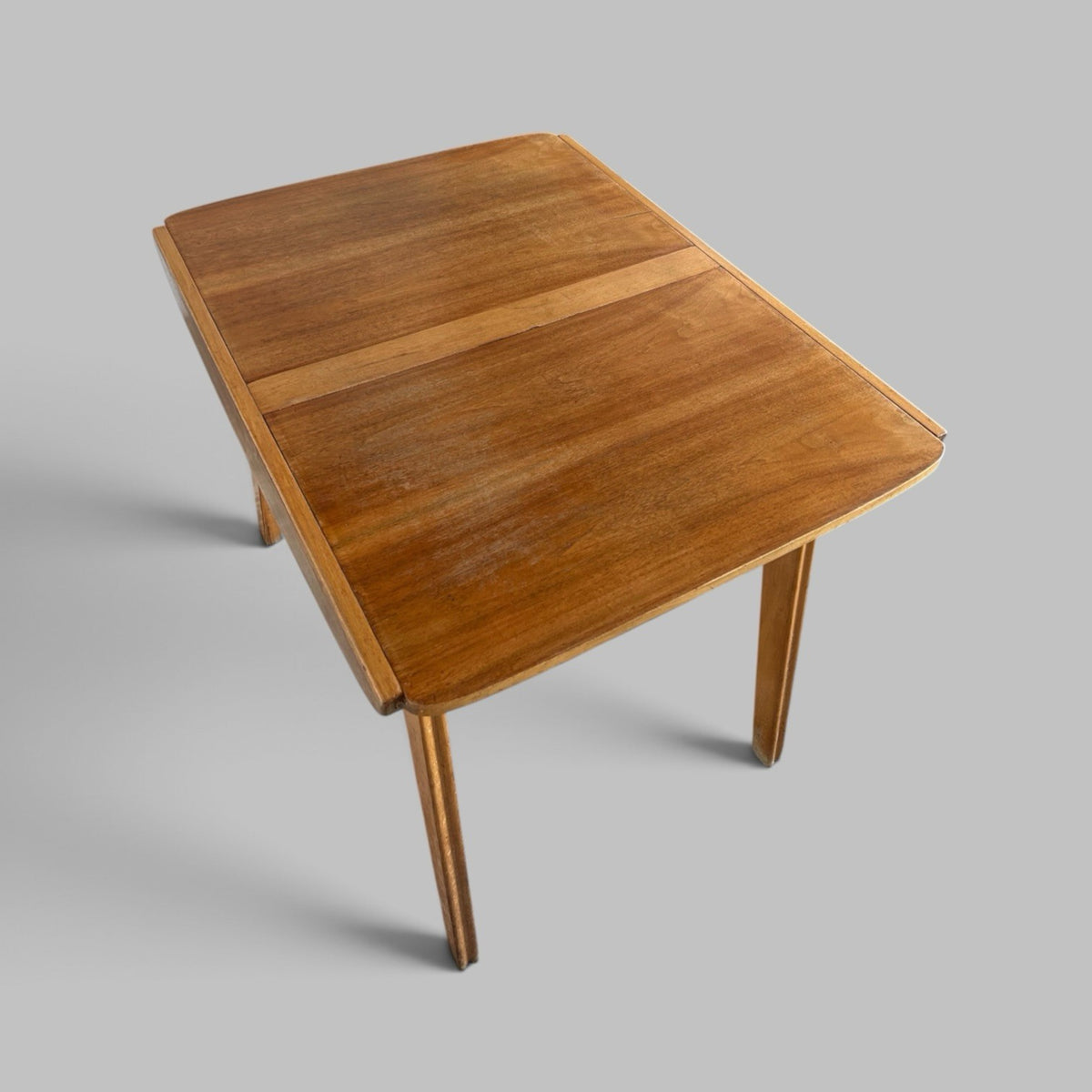 1950s Sputnik Style Compact Extending Dining Table with Butterfly Leaf