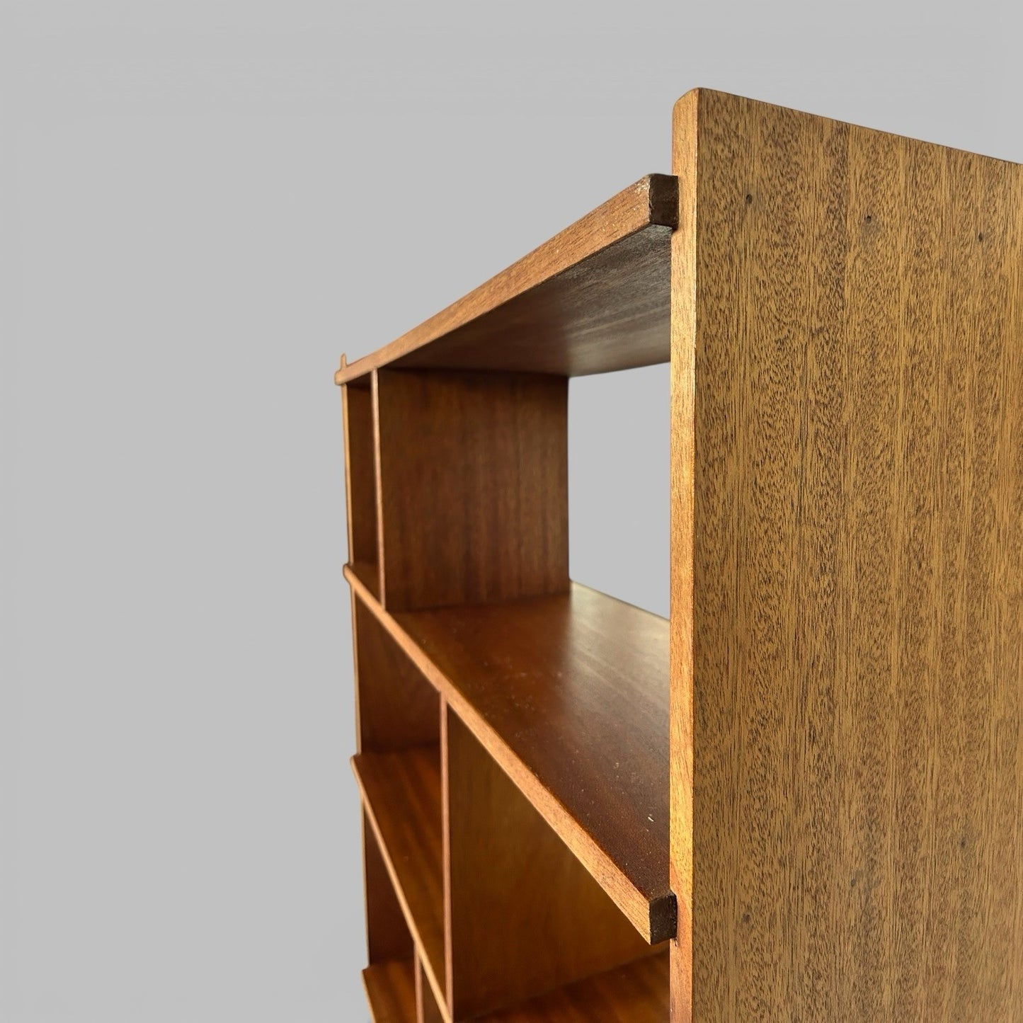 Mid Century Teak Asymmetric Bookcase