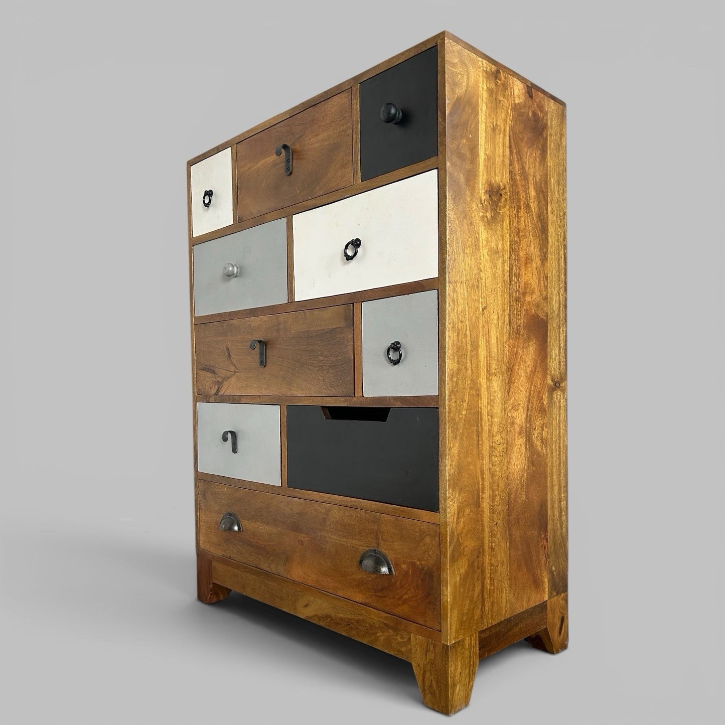 Solid Wood Apothecary Style Chest of Drawers
