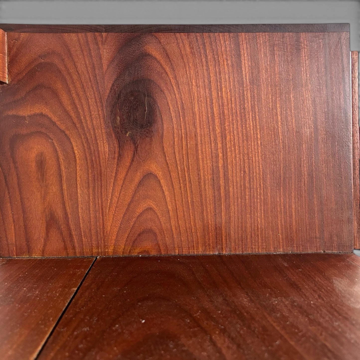 Mid Century Solid Teak Hall Bench / Telephone Seat