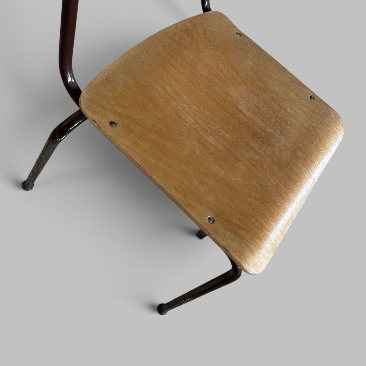 Vintage Plywood Stacking Chairs – Set of Four