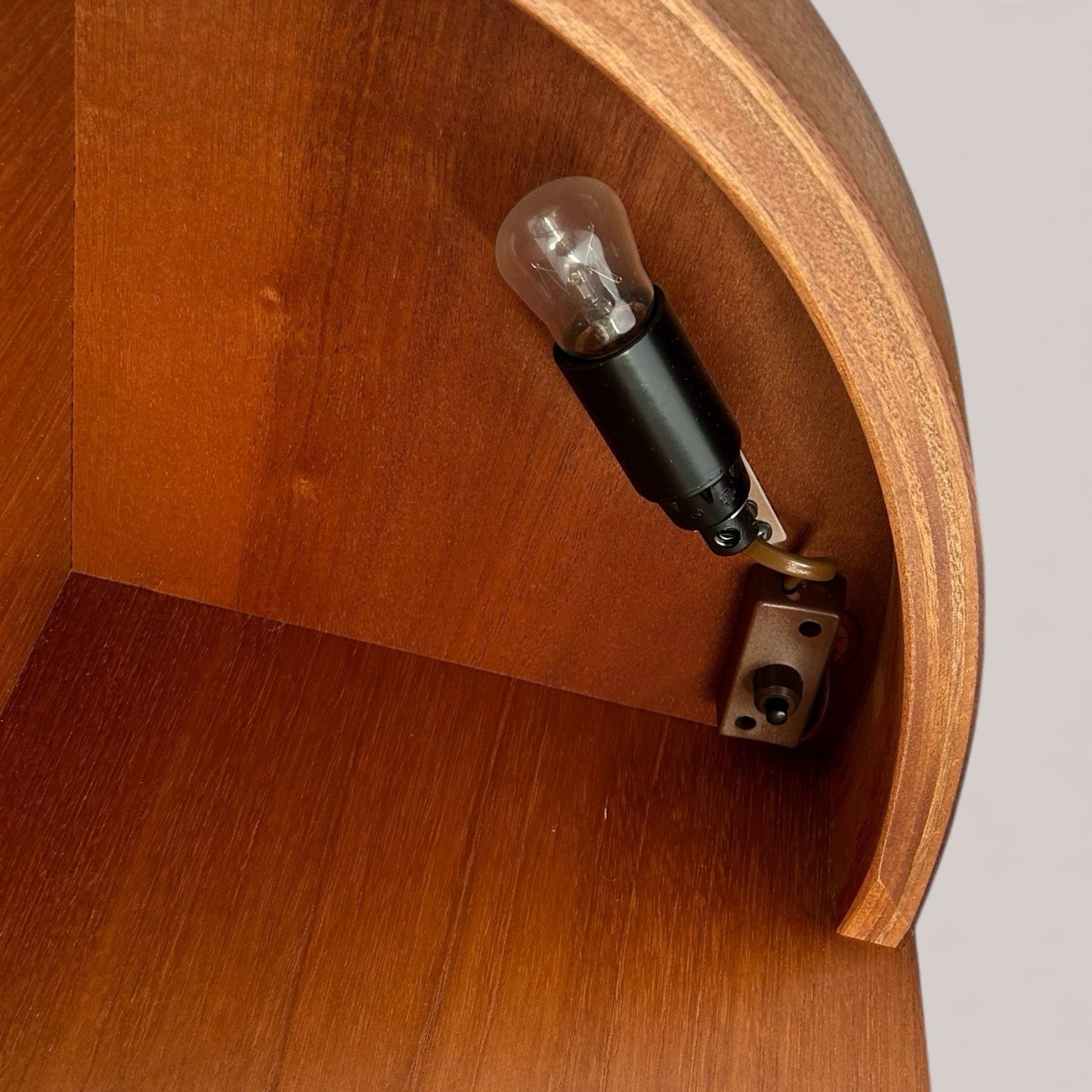 1970s Nathan Teak Corner Unit Mid Century Retro 744