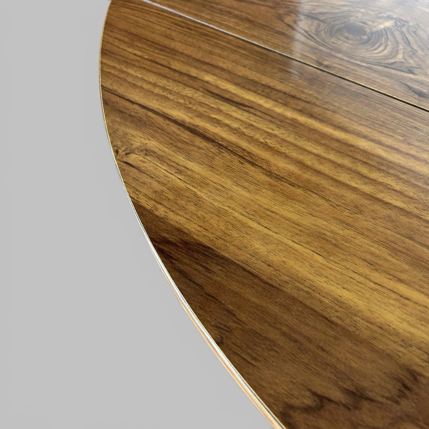 1960s Dinette Drop Leaf Dining Table – Wood Effect Formica Top