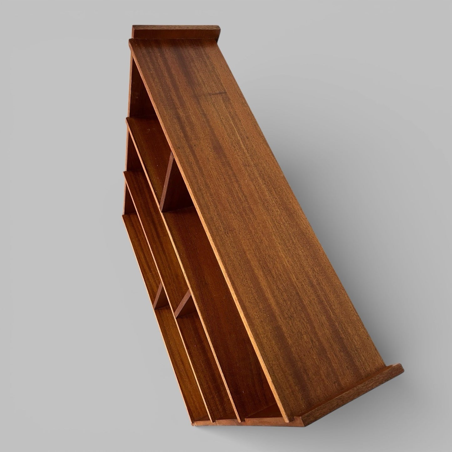 Mid Century Teak Asymmetric Bookcase