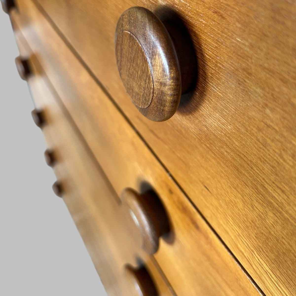 Legate Furniture Teak Six Drawer Tallboy Chest of Drawers